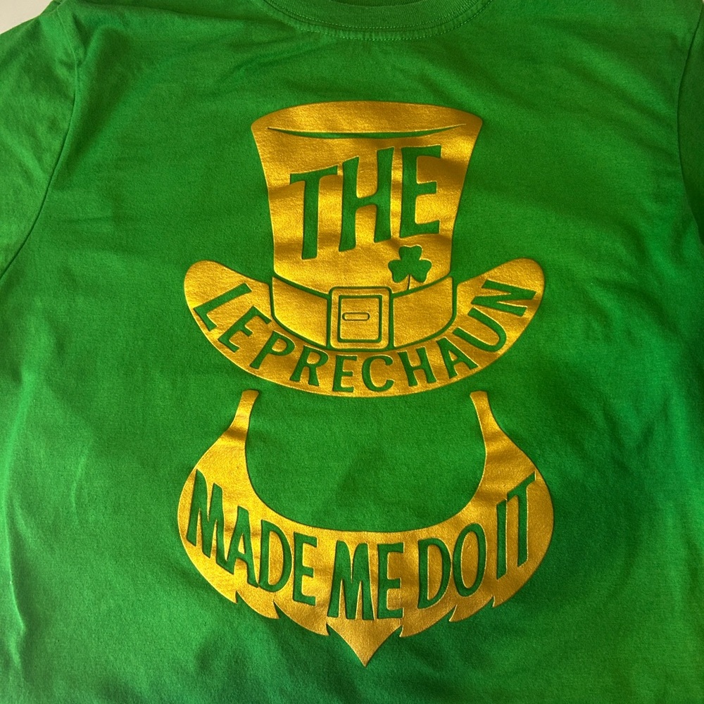 Celebrate It Green and Gold Leprechaun Kids Tee